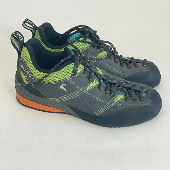 Boreal Mens Flyers Approach Hiking Climbing Shoes Gray Green Sz 6 Low Top Zenith - Picture 1 of 10